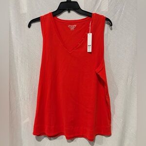 NWT Chico's Vibrant Red Tank Top